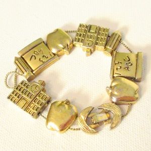 Gold-toned Teacher Bracelet 8"